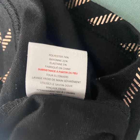 Minkpink Vanishing Point Mini Dress Large Black Gold Patterned Print Bodycon - Picture 10 of 12